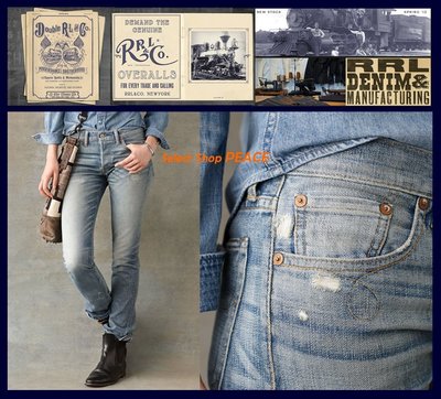 Ralph Lauren RRL 美國【現貨】26/27吋 DOUBLE RL 牛仔褲 Ranch