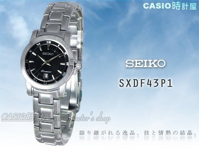 CASIO 時計屋 SEIKO PREMIER 精工手錶 SXDF43P1 藍寶水晶鏡面 (白面SXDF41P1)