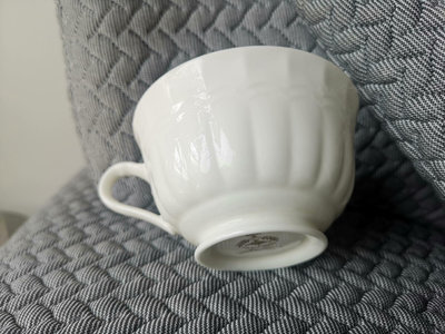日本Noritake則武神燈咖啡杯紅茶杯浮雕白瓷咖啡杯 紅