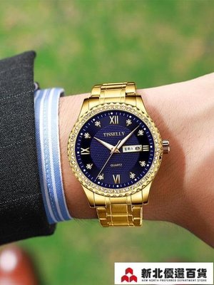 熱銷 手錶 瑞士手錶男士2019新款蟲洞概念非全自動機械錶男金錶夜光防水-