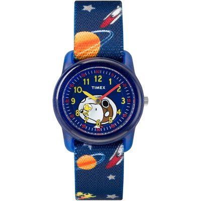 預購 美國帶回 Timex*Peanuts 史努比+糊塗他客 聯名款手錶 尼龍錶帶 兒童錶 生日禮 聖誕交換禮