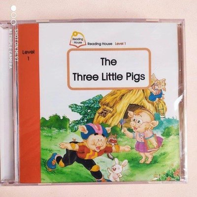 全新CD-[敦煌書局 Reading House] 三隻小豬 The three little pigs 故事和歌曲很好聽 令孩子朗朗上口學唱英文 level