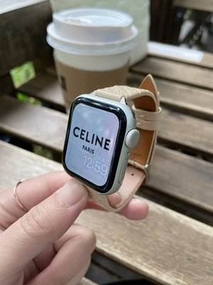 IS原裝錶帶 適用iwatch7代蘋果手錶apple watch6543se皮質錶帶創意編織小眾潮
