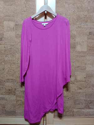香港製 jessica RED 玫紫色 棉質批風造型洋裝~ F222-783- 衣櫥