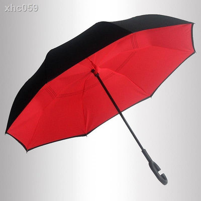 熱銷 ○奧迪雨傘免持式車用反向傘汽車 可開發票