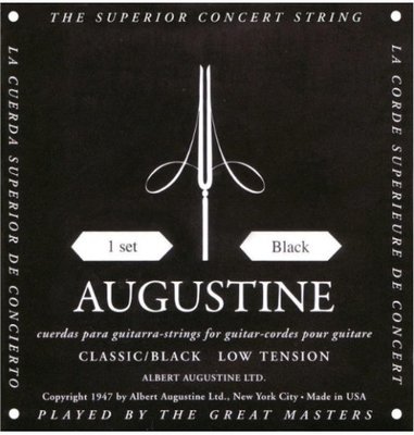 AUGUSTINE 低張力古典吉他弦 黑色 Classic/Black Low Tension