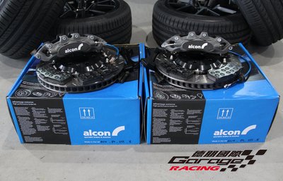 德朋國際 ㊣ ALCON  AUDI A4 B9  專用 CAR89 輕量化六活塞卡鉗組 / 選配蛇紋盤 各車系皆可詢問