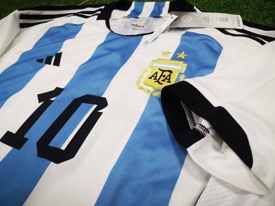 熱銷 -現貨 OMS正品 10年老店 阿根廷2022世界杯主場梅西MESSI10球衣HF2158
