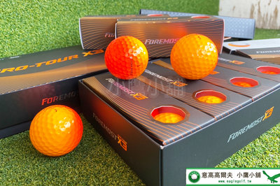 [小鷹小舖] 新品預購 限量款 FOREMOST PRO-TOUR X3 火燄橘高爾夫球 想念夏天的風 最炫目的顏色
