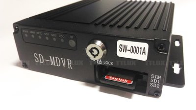 四路行車紀錄器主機 (DVR 4分割 24V行車紀錄器 SD 錄影)