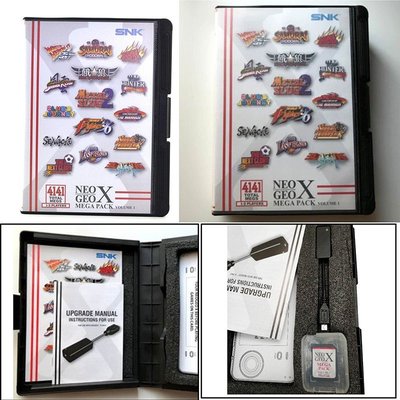 原裝SNK掌機 NEOGEO X Mega Pack升級包 V500A 系統 帶15個遊戲