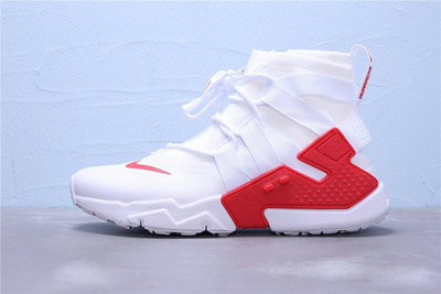 Nike Air Huarache Gripp 白紅 機能 休閒運動慢跑鞋 男女鞋 AO1730-016【ADIDAS x NIKE】