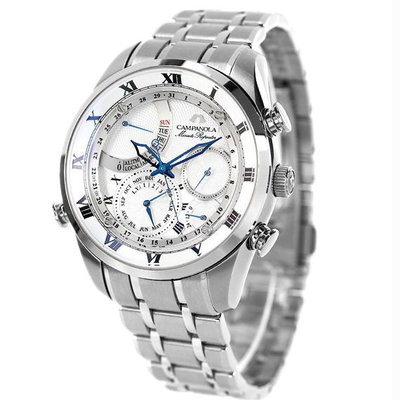 預購 CITIZEN CAMPANOLA AH7060-53A 41.5mm 藍寶石鏡面 石英 銀白色面盤 不鏽鋼錶帶 男錶 女錶