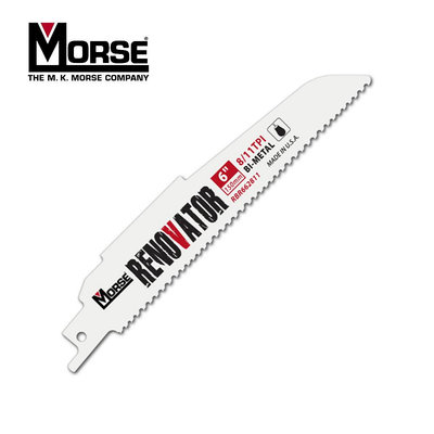 【達利商城】美國 摩斯 MORSE 軍刀鋸片 修改王 RBR662811 6吋 切割不鏽鋼 8/11齒 5支裝