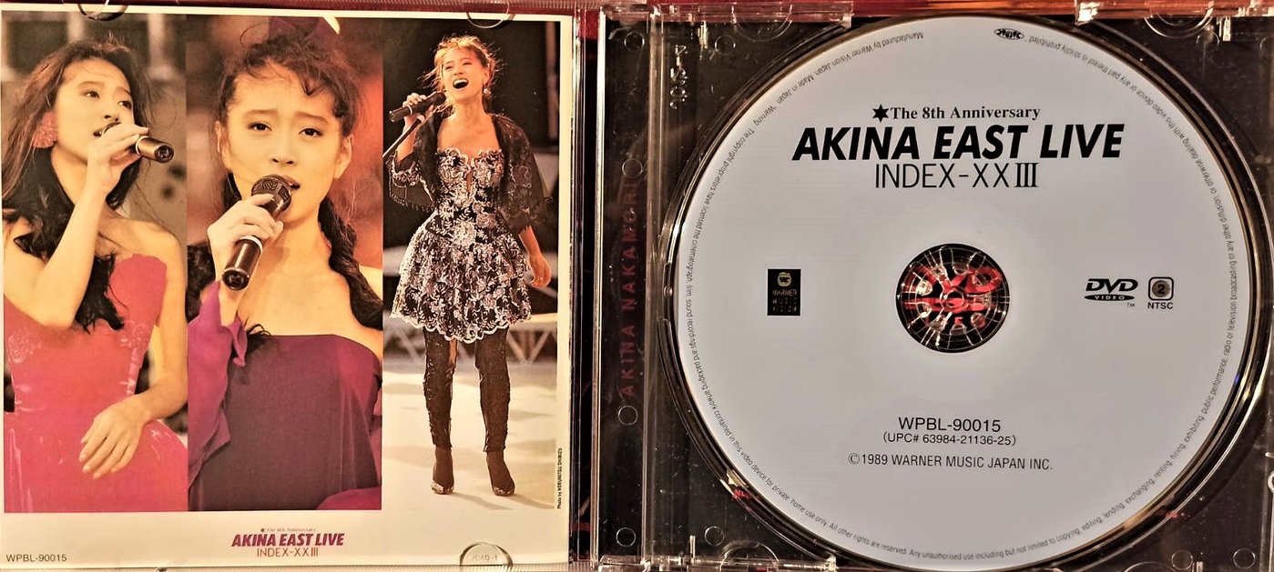 中森明菜--- Akina East Live Index Xxiii DVD ~ 日版二區已絕版