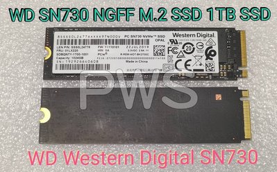 【WD Western Digital SN730 1TB 1T 1000G 】PCIe3.0 NVMe M.2 SSD