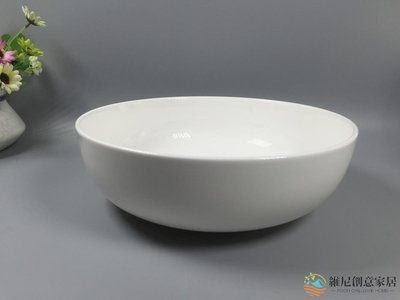 【現貨】隆達新款無鉛無鎘環保釉面骨質瓷 9寸碗 超大湯酸菜魚盤-維尼創意家居