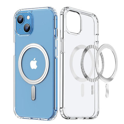 適用iPhone14 Pro透明手機殼工廠 MagSafe磁吸防摔后殼防指紋手機殼 手機套 手機保護套