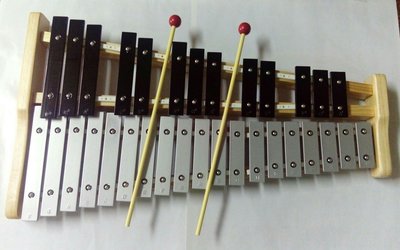 【梯子樂器】全新32鍵桌上型鐵琴