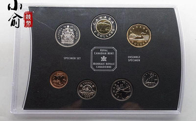1999年加拿大精制盒裝硬幣.7枚一套.99年加拿大精制幣套裝 銀幣 錢幣紀念幣【悠然居】678