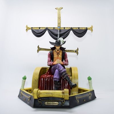 【紫色風鈴】海賊王 模玩殿堂 GK王者 鷹眼 米霍克 坐姿盒裝 港版 無證