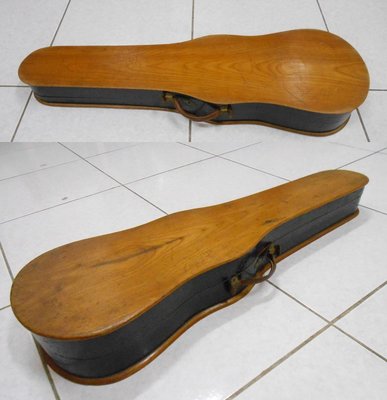 歐洲百年古董小提琴木盒NO.1.原木實木製造.4/4全尺.可裝烏克麗麗‧歡迎交換樂器