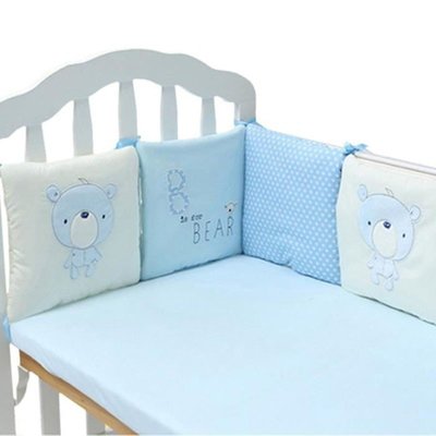 卡通童話 嬰兒床品床上用品 自由組合純棉床圍床靠 床圍6件套 大象和猴子