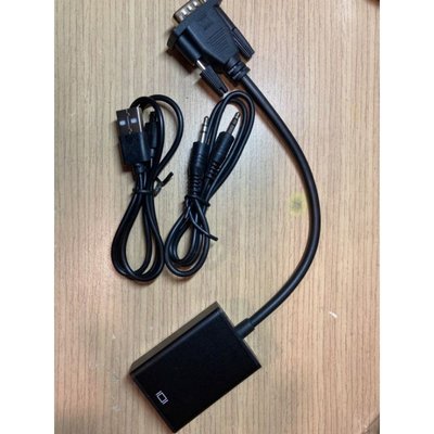 VGA to HDMI 1080P Conversion Cable 轉接線 音源線 microUSB線