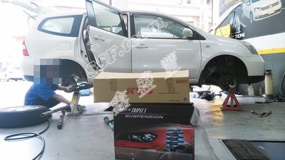 鑫盛豐【日本KYB NEW SR 藍筒避震器 / NISSAN  LIVINA 專用可搭配TS短彈簧 】