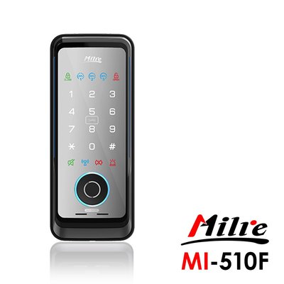 Milre 美樂 三合一密碼/指紋/卡片智能電子門鎖MI-510F(附基本安裝)