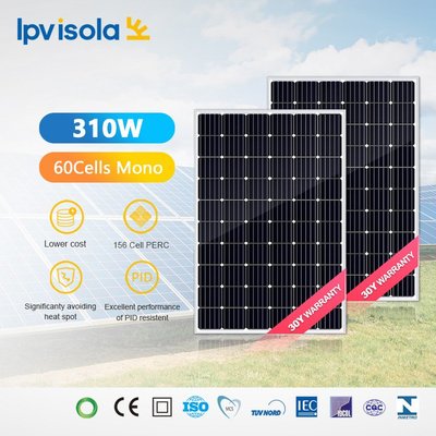 【眾客丁噹的口袋】 12V太陽能板 廠家直銷單晶太陽能發電光伏組件功率310W-320W/30V單晶硅電池板