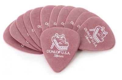 【老羊樂器店】Jim Dunlop 417R Gator Grip 鱷魚 電吉他 匹克 彈片 Pick 0.58mm