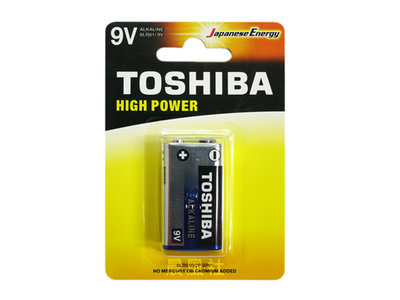 含稅【晨風社】東芝 TOSHIBA 9V 鹼性 電池