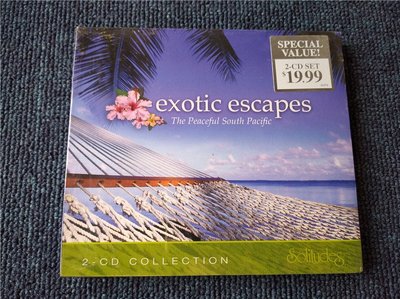 正版2CD沙龍音樂發燒碟Exotic Escapes The Peaceful South Pacific 全新未拆