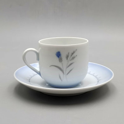 回流瓷器丹麥哥本哈根Bing Grondahl咖啡杯碟摩卡杯