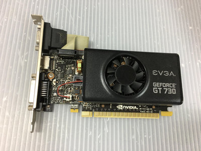 電腦雜貨店→艾維克EVGA GT730 2GB  DDR5 顯示卡 二手良品 $400