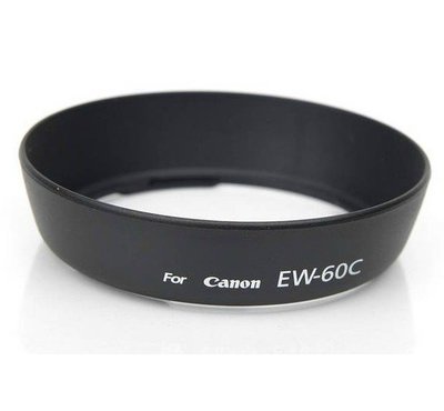 Canon EW-60C卡口遮光罩 18-55 EW60C可反裝 600D 500D 550D