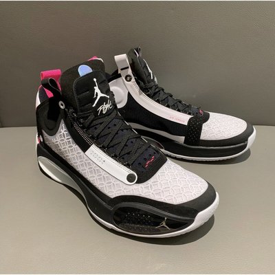 【正品】Air Jordan 34 Digital Pink PF 籃球 黑白 BQ3381-016潮鞋