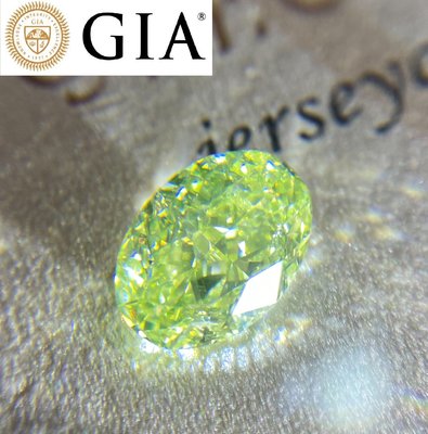 【台北周先生】大推！超綠！超濃！天然Fancy綠色鑽石 2.54克拉 綠鑽 均勻Even分布 橢圓切割 送GIA證書