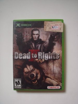 原版美版XBOX Dead to Rights 2正義戰警2(要改機才能玩)