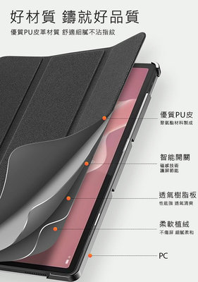 DUX DUCIS Lenovo Tab P12 12.7 DOMO 皮套 平板保護套 保護殼 三折皮套 防摔套