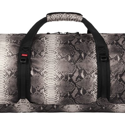 supreme north face duffel bag snakeskin