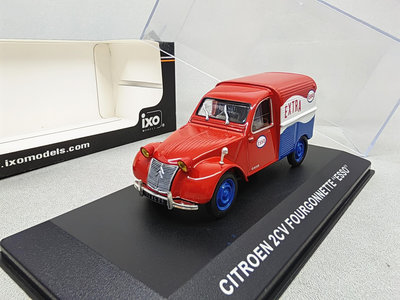 汽車模型 IXO 1/43 雪鐵龍 2CV 運輸車經典老爺車合金汽車模型