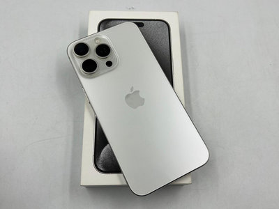 §上進心集團§iPhone 15 Pro Max 256G 6.7吋 鈦金屬 白色 保固2024/10 盒裝 76