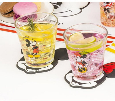 迪士尼 米奇 米妮 260ml 杯子 玻璃杯 水杯 Mickey Minnie 爆米花