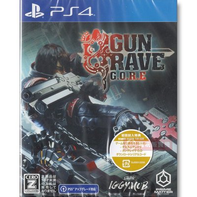 全新未拆 PS4 槍神 G.O.R.E (含初回下載特典-全付費DLC) 中文日版 Gungrave GORE 銃墓