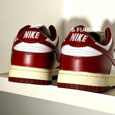 Nike Dunk Low PRM"Team Red and White"復古 酒紅FJ4555100
