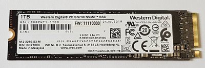 用0小時 SN730 WD黑標 1T 1TB SSD M.2 NVME PCIE 512G 480G 256G 960G