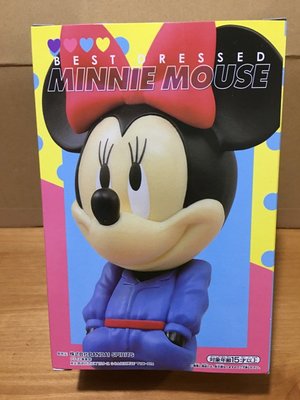 【日本 正版 景品】日版 米妮 BEST Dressed 連身服 造型 藍衣 Minnie 迪士尼 米奇 老鼠 公仔