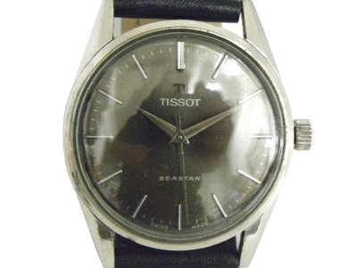 [專業模型] 機械錶 [TISSOT B3238] 天梭   海星系列 手上鍊錶 [黑色面]中性/軍錶